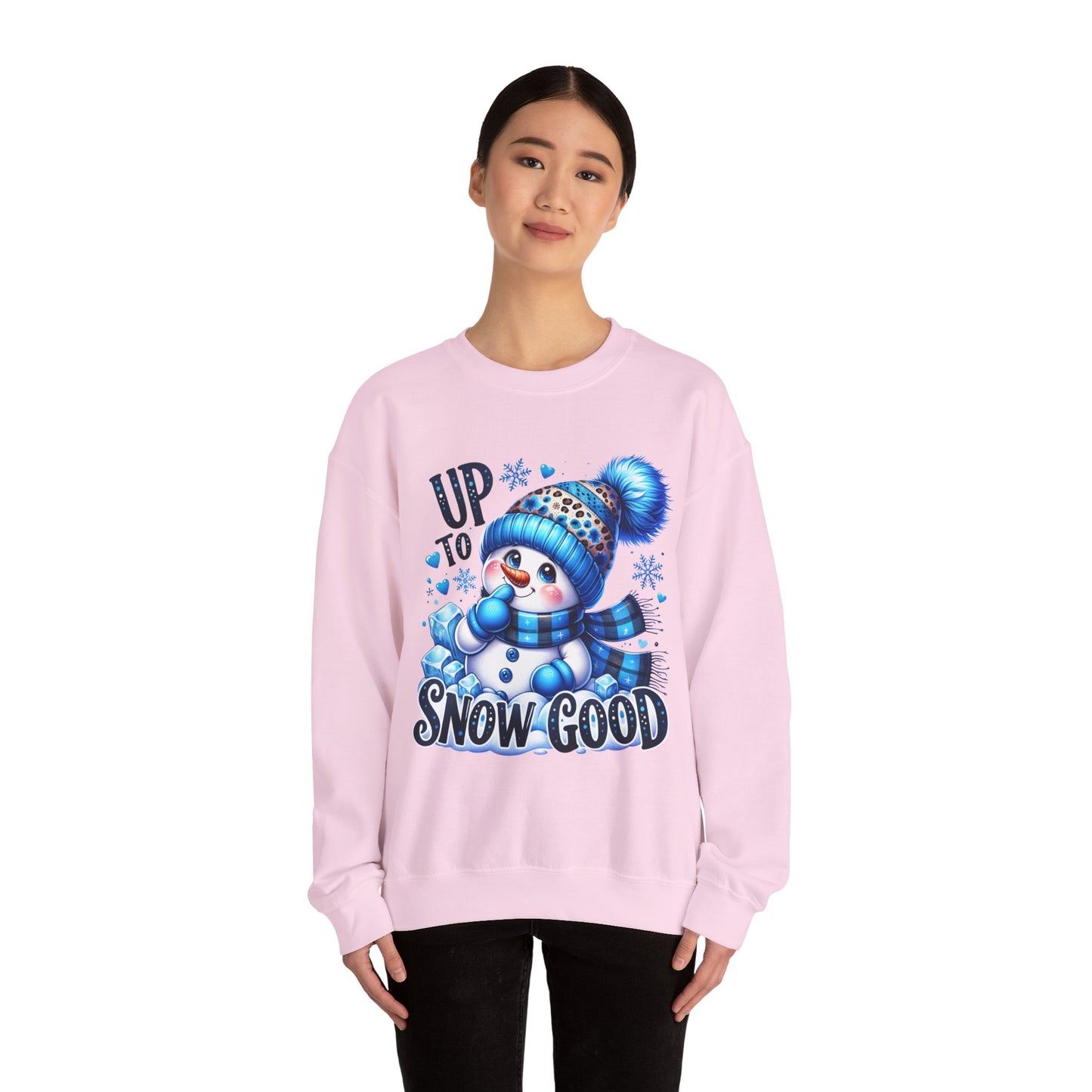 Snowman Sweatshirt - 'Up to Snow Good' Holiday Crewneck