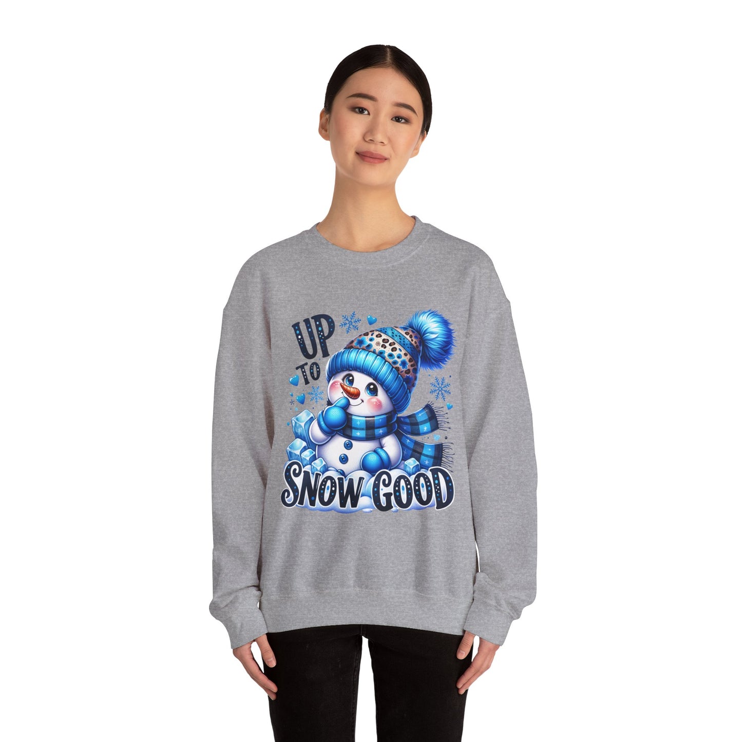 Snowman Sweatshirt - 'Up to Snow Good' Holiday Crewneck