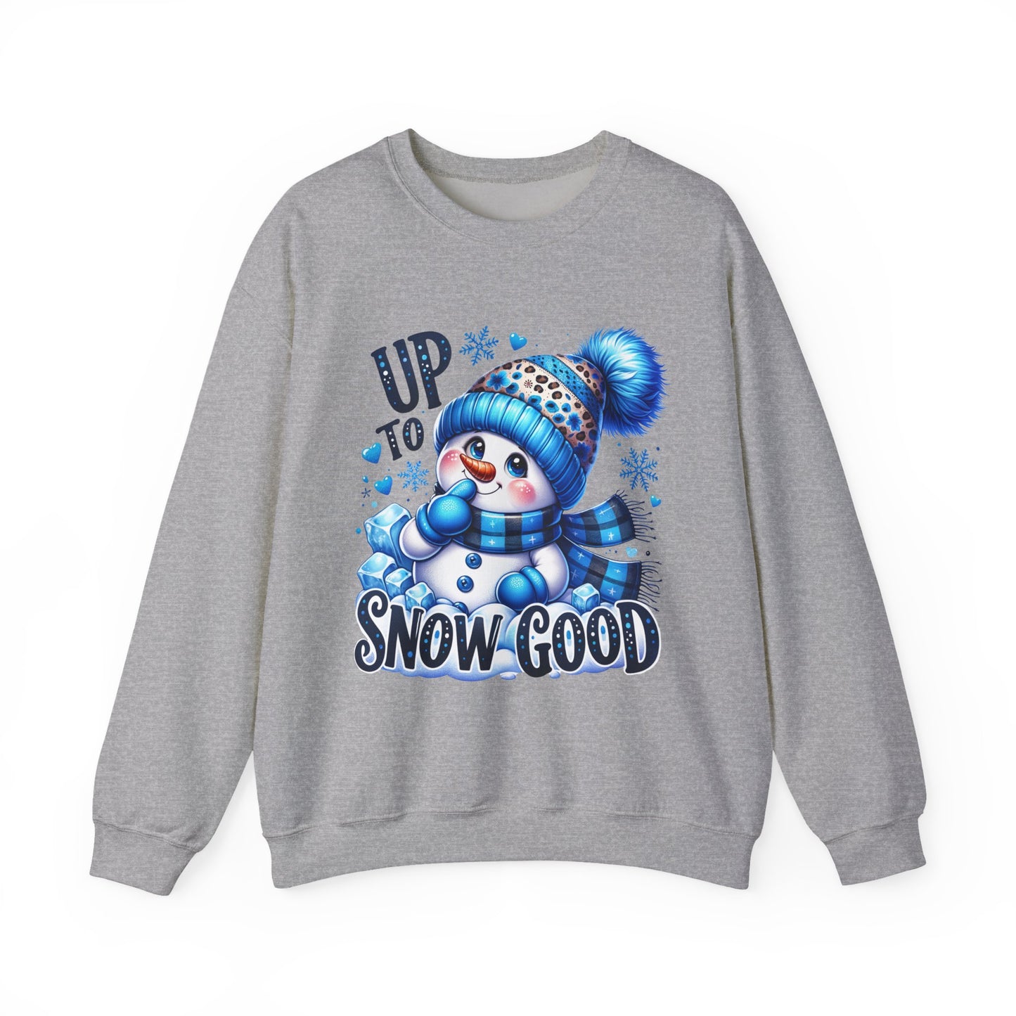 Snowman Sweatshirt - 'Up to Snow Good' Holiday Crewneck