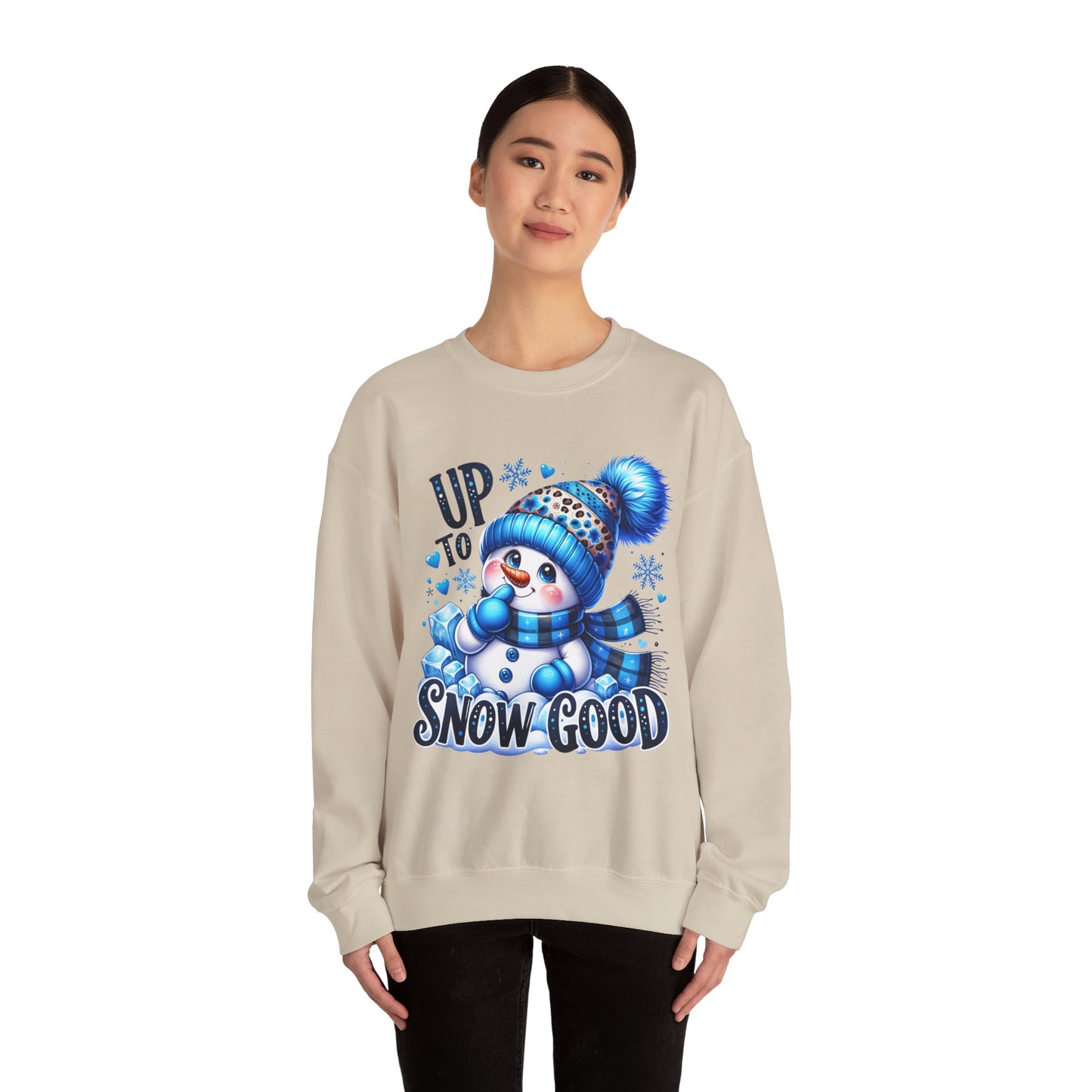 Snowman Sweatshirt - 'Up to Snow Good' Holiday Crewneck