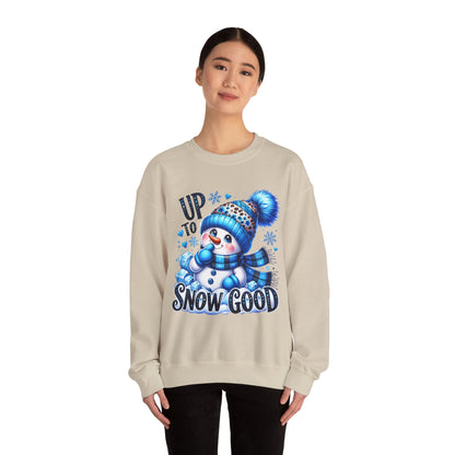 Snowman Sweatshirt - 'Up to Snow Good' Holiday Crewneck