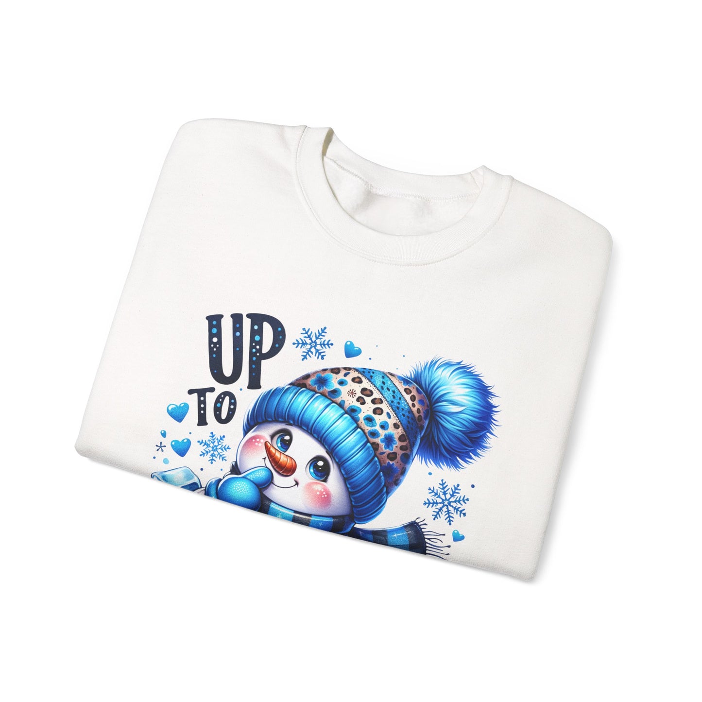 Snowman Sweatshirt - 'Up to Snow Good' Holiday Crewneck