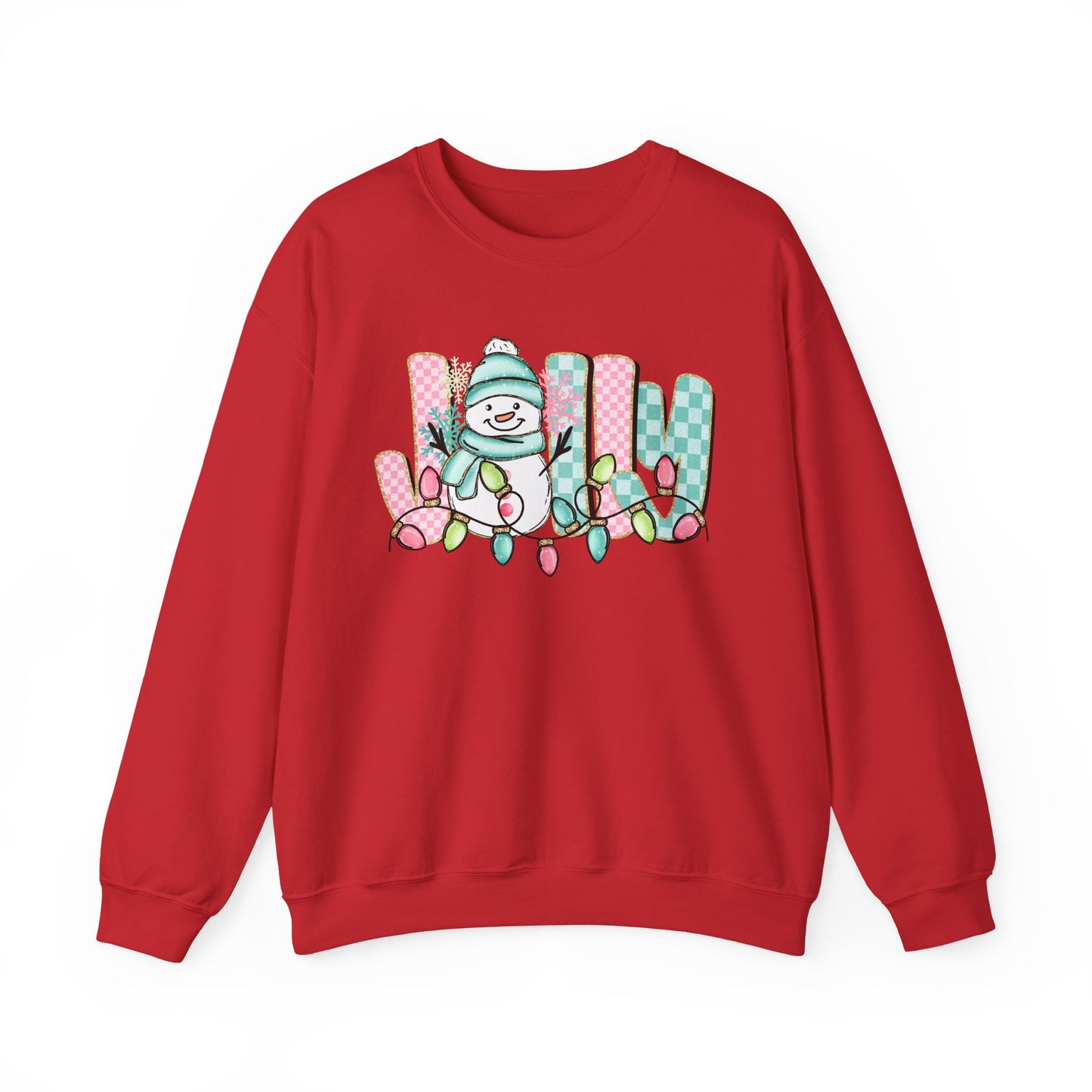 Festive Snowman Crewneck Sweatshirt – Holiday Cheer Apparel
