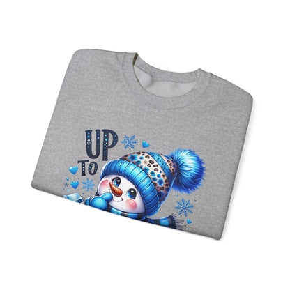 Snowman Sweatshirt - 'Up to Snow Good' Holiday Crewneck