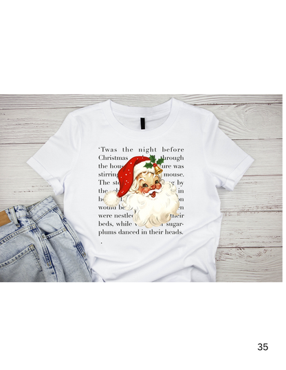 TWAS THE NIGHT BEFORE CHRISTMAS T-SHIRT