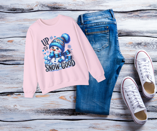 Snowman 'Up to Snow Good' Crewneck Sweatshirt