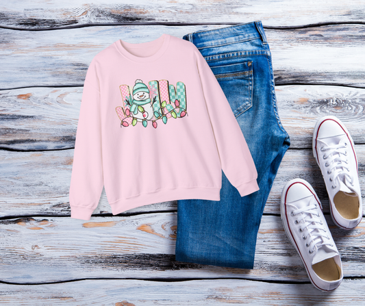 Festive Snowman Crewneck Sweatshirt – Holiday Cheer Apparel