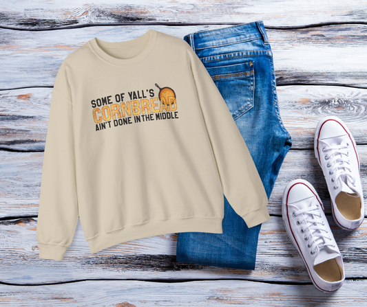 Cornbread Humor Unisex Crewneck Sweatshirt
