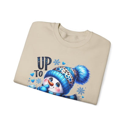 Snowman Sweatshirt - 'Up to Snow Good' Holiday Crewneck