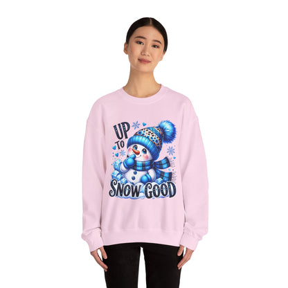 Snowman Sweatshirt - 'Up to Snow Good' Holiday Crewneck
